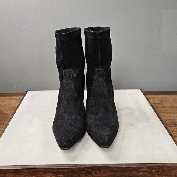Vintage Stuart Weitzman Pull On Sock Suede Boots - Picture 2 of 4